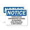 Signmission Formaldehyde Contaminated Clothing Or Equipment, 5 in W x Rectangle, Vinyl Decal OS-2PACK-NS-D-35-L-12896 - alternate 1